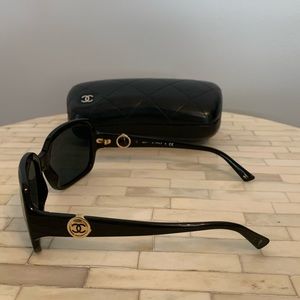 Chanel 5147 Black Rectangular Sunglasses
